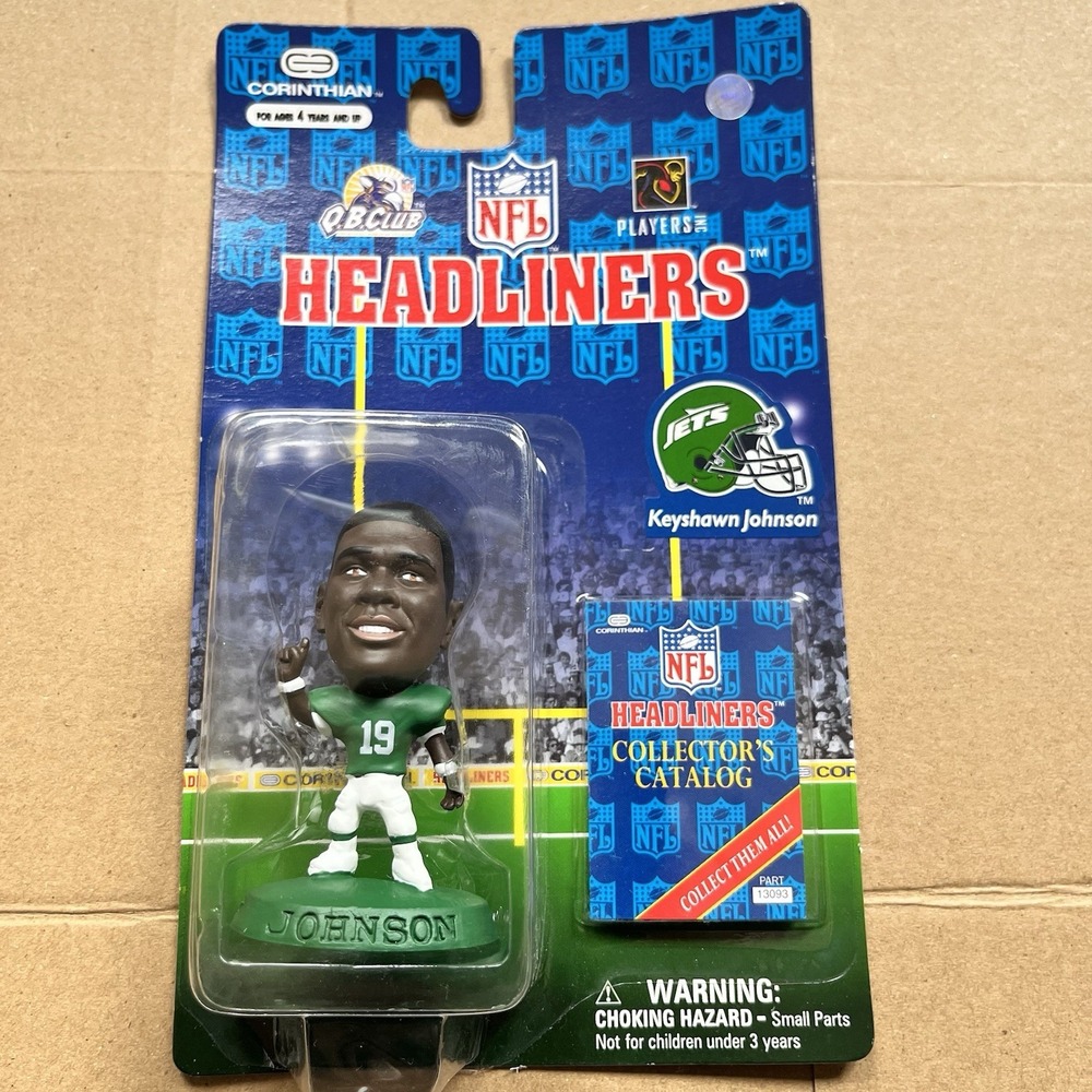 Keyshawn Johnson #19 NY Jets NFL Corinthian Headliners Figure 1997 New Sealed